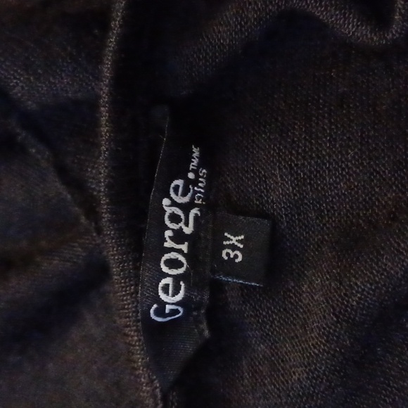 $4 Add-on Black Sheer Cap Sleeve Tee - Size 3X - Picture 6 of 7